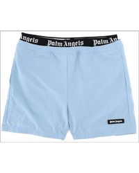 Palm Angels - Mini Logo Band Shorts For Boys - Lyst