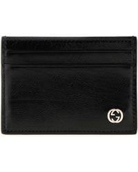 Gucci - Leather Card Holder - Lyst