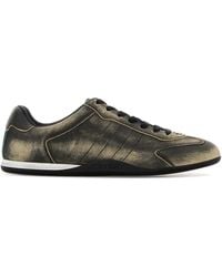 Gucci - Leather Shift Sneakers - Lyst