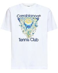 CASABLANCA - Graphic Organic Cotton T-Shirt - Lyst