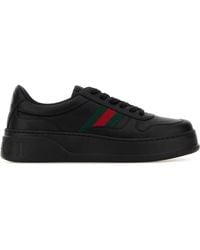 Gucci - Leather Sneaker - Lyst