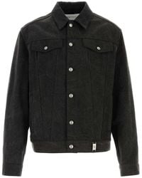 McQueen - Slate Denim Jacket - Lyst