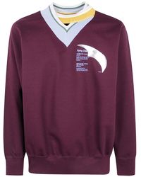 Kolor - "Cut & Sew 07" V Neck Sweater - Lyst