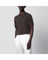Roberto Collina - Regular-Fit Cotton Crepe Knit Polo - Lyst
