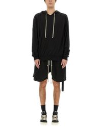 Rick Owens - Relaxed Fit Hoodie With Drawstring Hood - Lyst