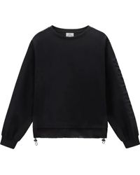 Woolrich - Mix Media 3D Logo Sweater - Lyst