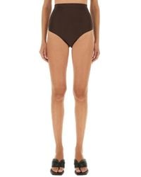 Rick Owens - High-Rise Slim Fit Shorts With Smooth Finish - Lyst