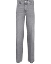 7 For All Mankind - High-Waisted Wide-Flared Jeans - Lyst