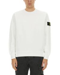 Stone Island - Cotton Sweatshirt - Lyst