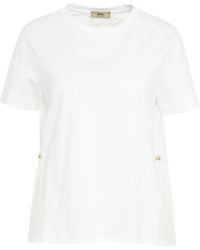 Herno - T-Shirt With Waist Drawstring - Lyst