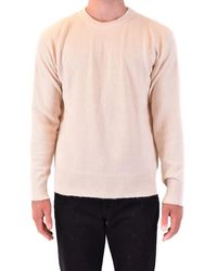 Laneus - Knit Sweater With Ribbed Detailing - Lyst