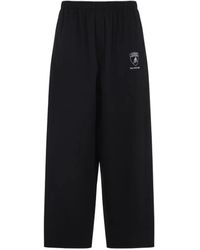 Balenciaga - Relaxed Fit Wide Leg Trousers - Lyst