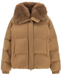 Yves Salomon - Down Jacket With Mittens - Lyst