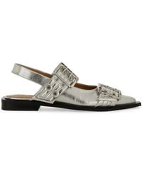 Ganni - Ballerina With Buckle - Lyst