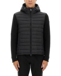 Colmar - Hooded Jacket With Knitted Sleeves - Lyst
