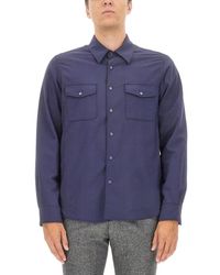 Aspesi - Double Chest Pocket Regular Fit Shirt - Lyst