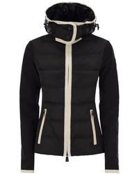 Moncler - Padded Sweatshirt With Hood And Zip - Lyst