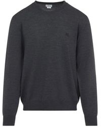 Etro - Wool Sweater With Classic Crew Neck Design - Lyst