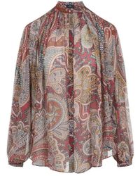 Etro - Paisley Pattern Silk Shirt - Lyst