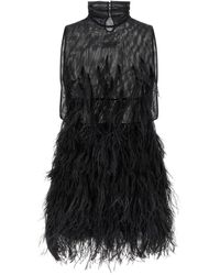 The Attico - Ostrich Feather Dress - Lyst