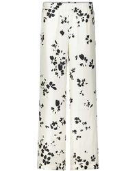 ROSSO35 - Wide-Leg Hose Aus Seide - Lyst