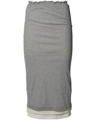 Jil Sander - Three Layer Cotton Skirt - Lyst