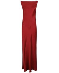 Antonelli - Floor-Length Dress With Cowl Neckline And Slee - Lyst