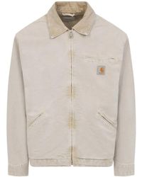 Carhartt - Textured Organic Cotton Jacket With Pointed Collar - Lyst