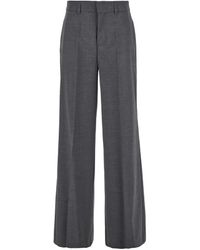 P.A.R.O.S.H. - High-Waisted Tailored Pants With Concealed Cl - Lyst