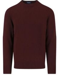 Drumohr - Cashmere Sweater – Bordeaux - Lyst