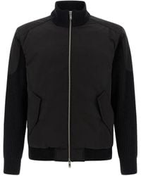 Moose Knuckles - 'Magnus Knit Hybrid' Bomber Jacket - Lyst