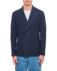 Tagliatore - Single-Breasted Jacket With Tailored Fit - Lyst