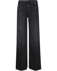 Mother - High-Waisted Wide-Leg Jeans With Clean Lines - Lyst
