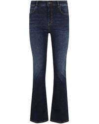 Max Mara - Straight-Leg Denim Pants With Mid-Rise Waist And T - Lyst