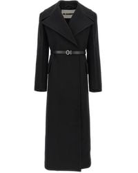 Jil Sander - Structured Wool Double-Breasted Coat - Lyst