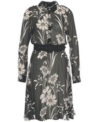 Guess - Midi Dress With Floral Pattern - Lyst
