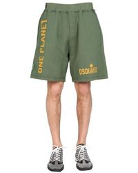 DSquared² - "One Life One Planet" Bermuda Shorts - Lyst