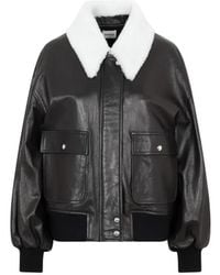 KHAITE - Oversized Lamb Leather Jacket With Teddy Collar An - Lyst