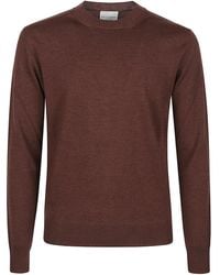 Ballantyne - Plain Round Neck Sweater - Lyst