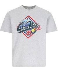 CASABLANCA - Organic Cotton T-Shirt With Logo Print - Lyst