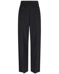 MM6 by Maison Martin Margiela - High-Waisted Tailored Pants With Wide-Leg Si - Lyst