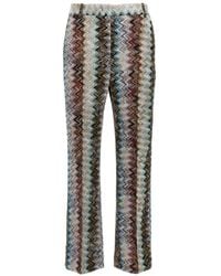 Missoni - Zig Zag Lamé Pants - Lyst