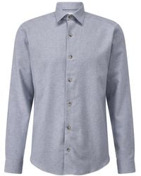 Eton - Regular-Fit Flanellhemd Aus Baumwolle - Lyst