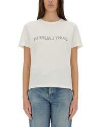 Saint Laurent - Reverse T-Shirt - Lyst
