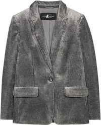 Luisa Cerano - Cord-Blazer Mit Glitzerdetails - Lyst