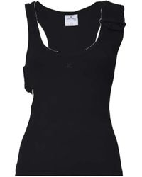 Courreges - Ribbed 90's Double Buckle Top - Lyst