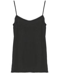 Fabiana Filippi - Viscose Top With Scalloped Trim - Lyst