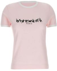 Givenchy - Fitted Crewneck T-Shirt With Playful Logo Print - Lyst