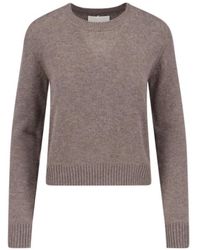 Lisa Yang - Cropped Long-Sleeve Sweater With Ribbed Cuffs - Lyst