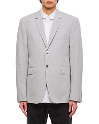 Thom Browne - Cotton Seersucker Classic Jacket - Lyst